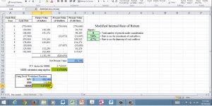 How to Calculate Modified Internal Rate of Return in Excel
