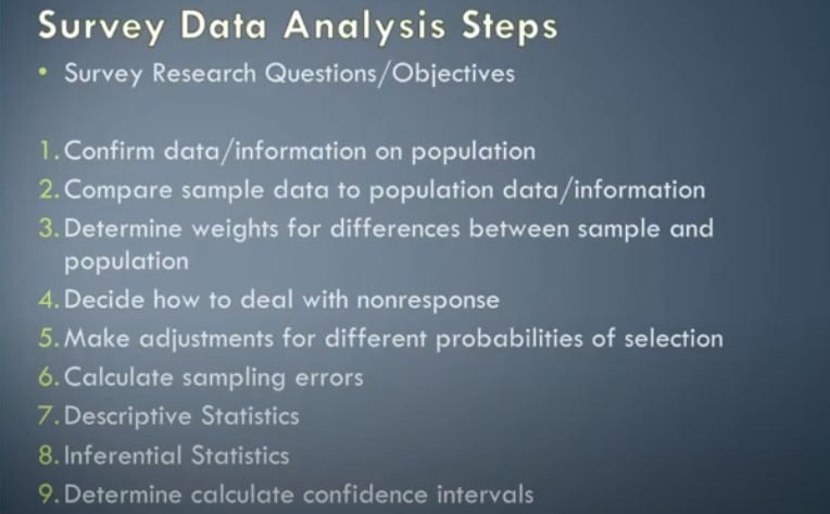 survey data analysis help